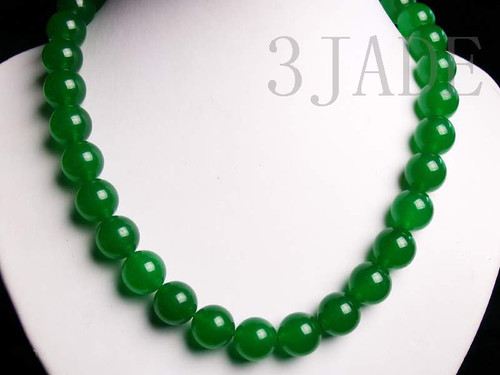 Jade long necklace with drop Baroque Pearl | Gems 4 Jewels LLC